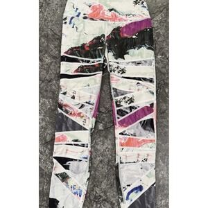 Lululemon High Times Pant *Full-On Luon Pigment Wave Multi‎ Wave Leggings Sz 4